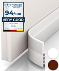 Vellure door draft stoppers for bottom of door - NEW premium door sweep / door seal strip (save energy – installs quickly and easily) door weather stripping, ideal for keeping out cold (1x39" white)