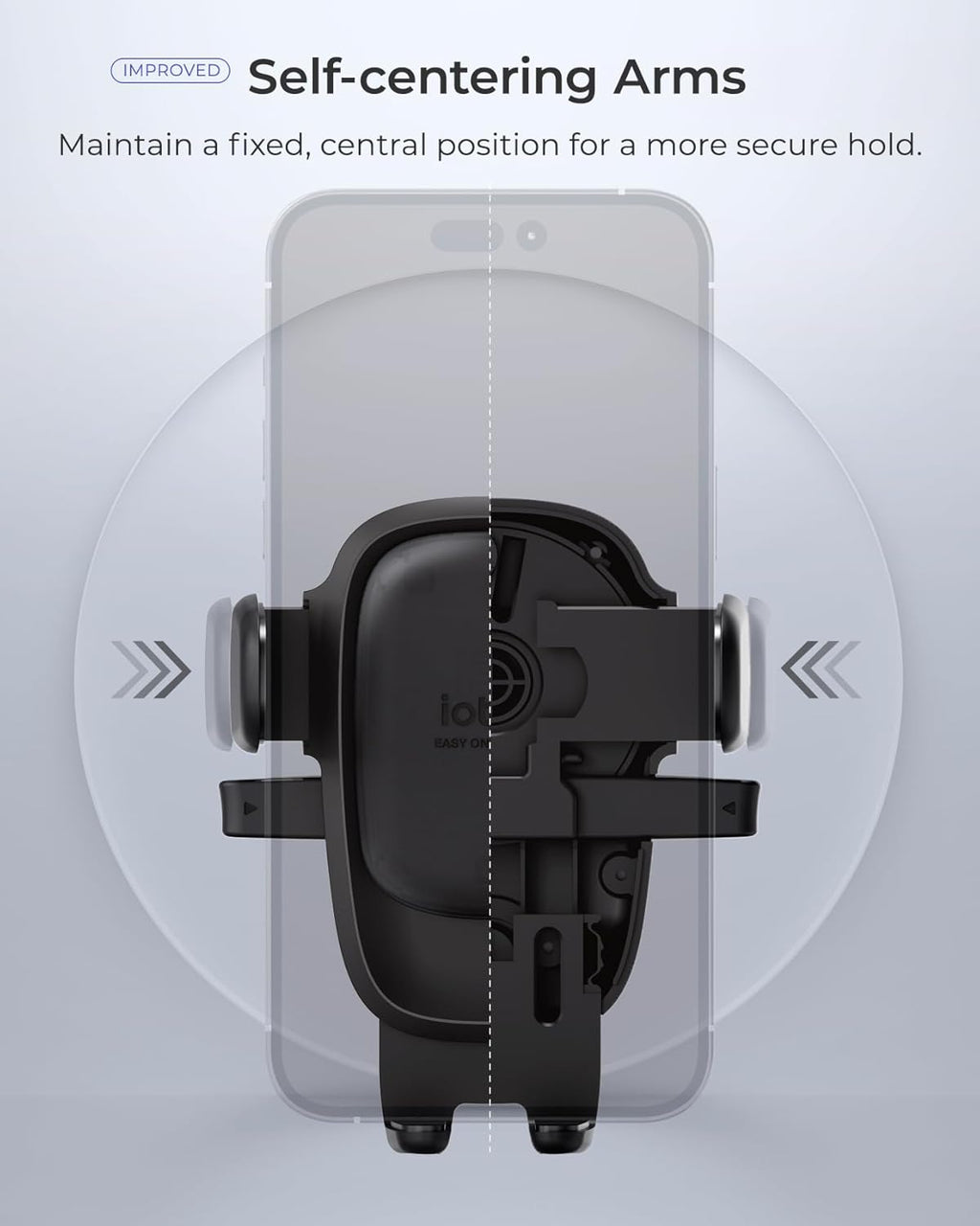 iOttie Easy One Touch Advanced Universal Car Mount Dashboard & Windshield Suction Cup Phone Holder for iPhone, Samsung, Google, All Smartphones