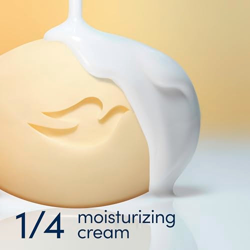 Dove Beauty Bar Soap Shea Butter, 8 Bars for Nourished, Radiant Skin, Enriches Skin 3.75 oz