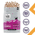 I and love and you Naked Essentials Dry Cat Food - Salmon + Trout - Grain Free, Real Meat, No Fillers, Prebiotics + Probiotics, 3.4lb Bag
