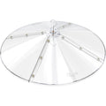 iBorn Baffles for Bird Feeders, 19.5” Oversized Bird Feeder Cover for Rain Guard, Birds Feeders Squirrel Guard, Full Protection for Outdoors, Polycarbonate(PC), Pack of 1, Transparent