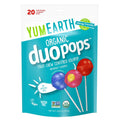 YumEarth Organic Duo Pops, Lollipops with Fruit Chew Centers - Allergy Friendly (Top 9 Free), No Artificial Dyes, Non GMO, Gluten Free, Vegan Candy Snacks - Individually Wrapped Pops (20 Count (Pack of 1))