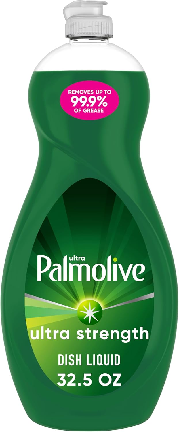 Palmolive Ultra Strength Liquid Dish Soap, Original Green, 32.5 Fluid Ounce