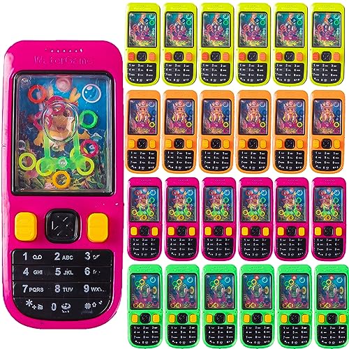 Desyeryamimi 24 Pack Handheld Water Ring Games for Kids Party Favors Goodie Bags Stuffers Return Gifts for Kids Birthday Classroom Prize Box Rewards Bulk