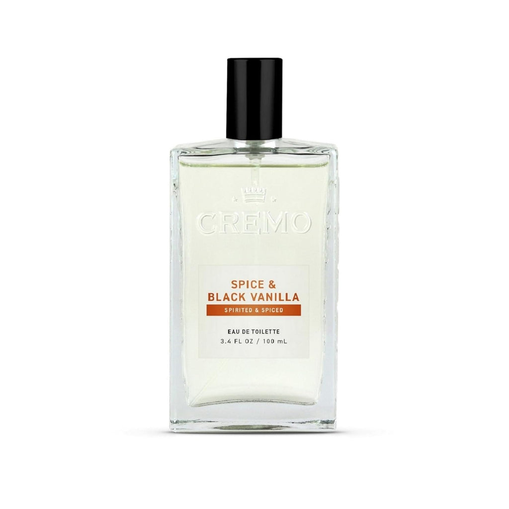 Cremo Cologne for Men - Spice & Black Vanilla Mens Cologne Spray - An Explosion of Vibrant Spices, Dark Woods and Black Vanilla, Fragrances For Men, 3.4 Fl Oz - Cart Shape