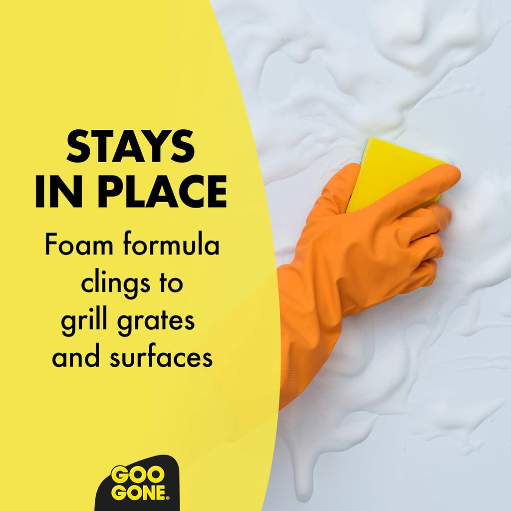 Goo Gone Grill and Grate Cleaner Spray (2 Pack) Cleans and Degreases BBQ Cooking Grates and Racks, Pellet and Electric Smokers- 24 Ounce