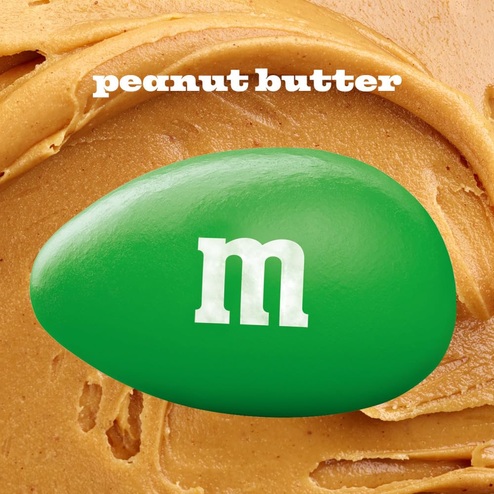 M&M'S Mega Peanut Butter Chocolate Candy, Sharing Size, 8.6 Oz Resealable Bag