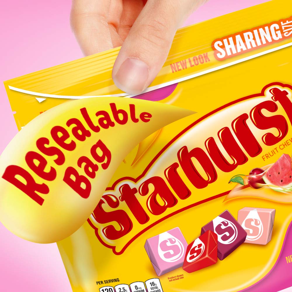 STARBURST FaveREDS Fruit Chews Candy, Chewy Candy, 15.6 oz Sharing Size Bag