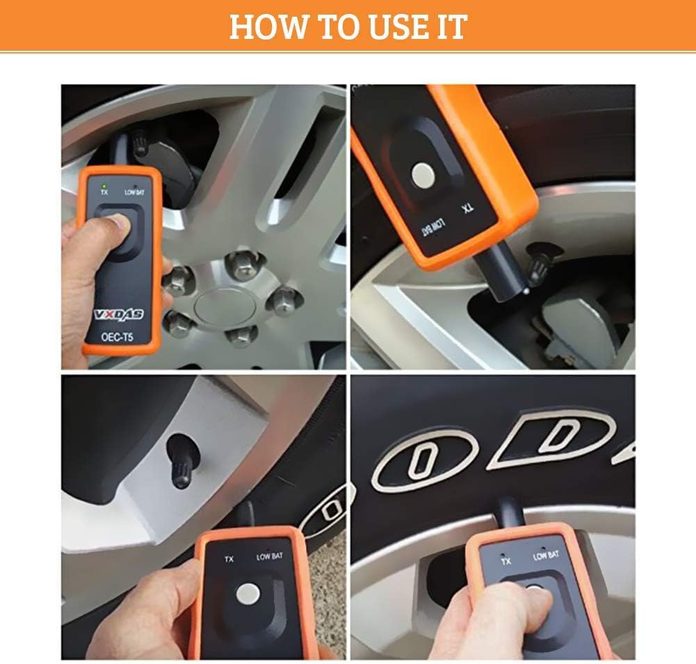 VXDAS TPMS Relearn Tool for GM Tire Sensor TPMS Reset Tool Tire Pressure Monitor system Activation Tool OEC-T5 for GM Buick/Chevy/Cadillac Series Vehicles 2023 Edition