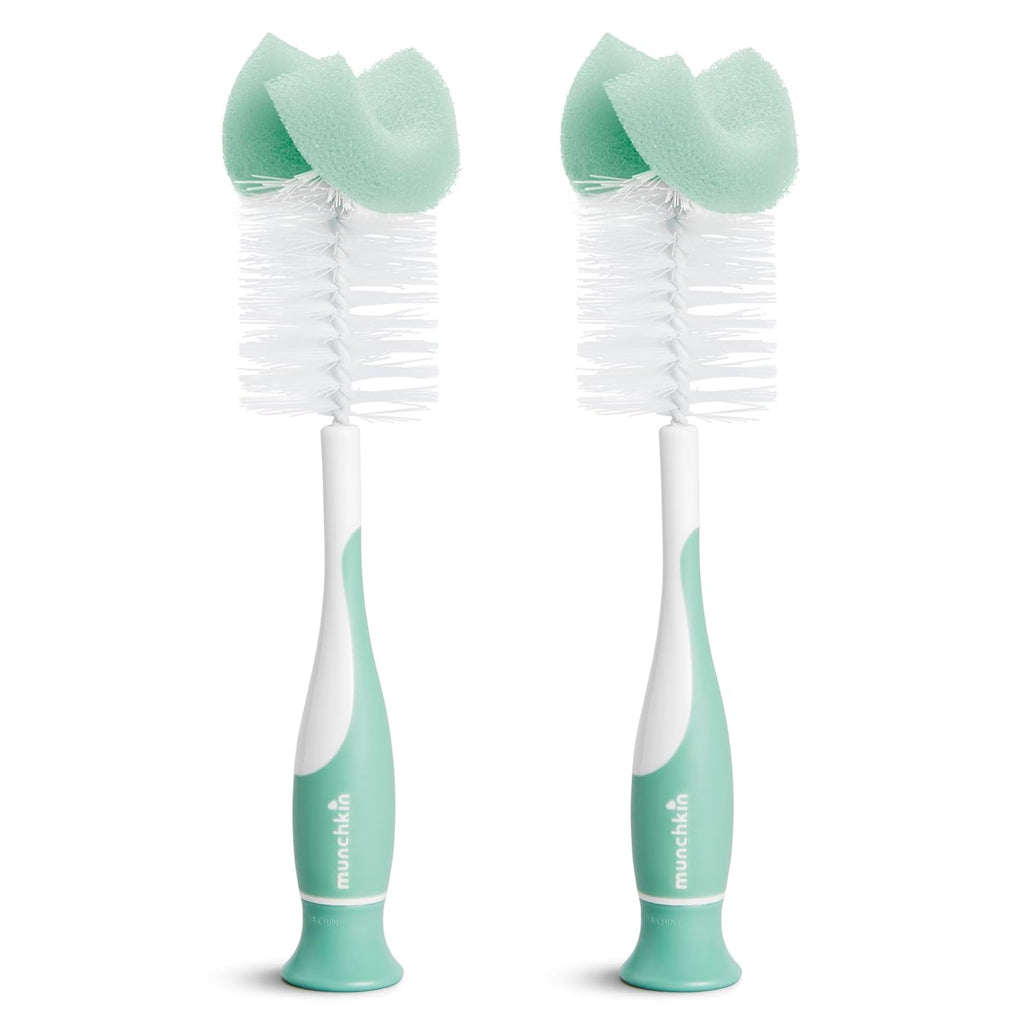 Munchkin® Sponge™ Bottle Brush, 2 Pack, Green
