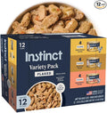 Instinct Flaked Entrees in Gravy, Wet Canned Cat Food, Grain-Free - Variety Pack, 3 oz. Cans (Pack of 12)