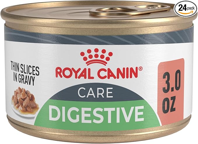 Royal Canin Feline Care Nutrition Digestive Care Adult Thin Slices in Gravy Cat Food, 3 oz (Pack of 24)