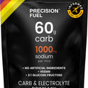 Precision Fuel PF60 Carb & Electrolyte Drink Mix Powder for Hydration & Energy - Endurance Sports Nutrition, Vegan, Hypotonic - 60g Carb, 1000mg Sodium per Litre - Mild Citrus Flavor, 1-Pack