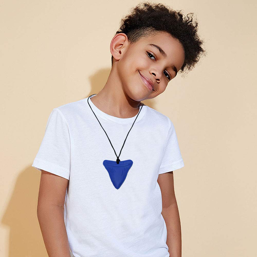 Chew Necklaces for Sensory Kids, 6 Pack Chewy Necklace Sensory Toys for Autism, ADHD, Anxiety- Silicone Teething Necklace Oral Chew Toys for Boys Girls Adults Chewer Reduces Chewing Fidgeting