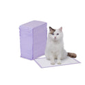 Basics Cat Litter Pee Pads, Odor Control with Fresh Scent, Super Absorbent, Disposable, Universal Fit Litter Box, Purple and White, 40 Count