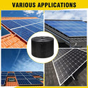 6in X 100ft Solar Panel Bird Guard,Solar Panel roof Protection net 1/2inch Mesh PVC Black Vinyl Coated Galvanized net 70 Fastener ClipsUsed for Bird,Animal Control