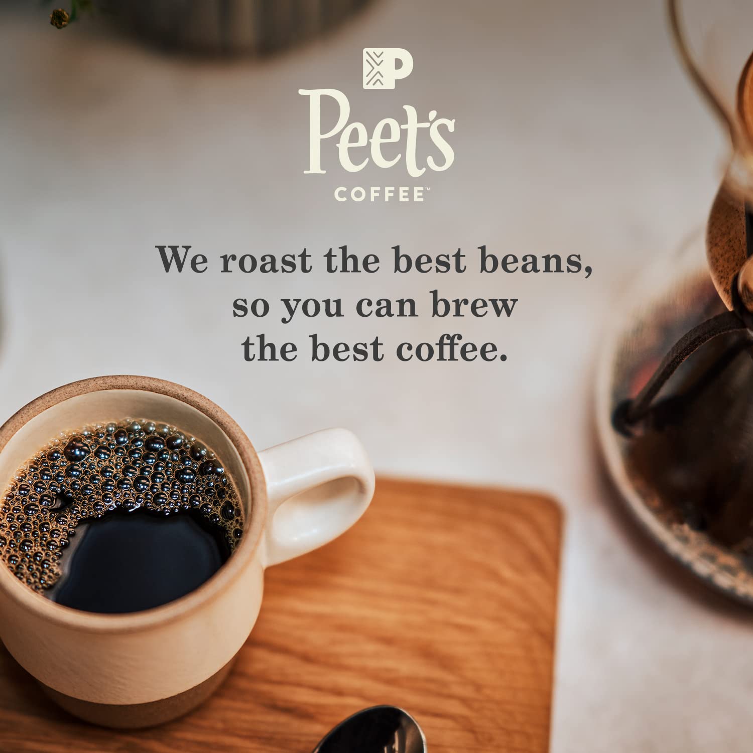 Peet's Coffee, Medium Roast Keurig K-Cup Pods, 100% Arabica Coffee - Café Domingo 54 Count (1 Box of 54 Pods)