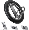 Lamicall for MagSafe Magnetic Phone Ring Stand - [Upgrade Dual-Hinge] 360° Rotation Finger Grip Holder, Super Magnet Phone Kickstand Ring, Mag Safe Grip Accessories for iPhone 17 Pro Max Air, Android