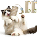 (2-Pack) Yesibeike Refillable Catnip Kicker Toy Kits, Washable Sisal Cover, 60g Catnip Pouch Each, Two Sisal Balls, Side Holes for DIY Teasers, Reinforced Stitching, Natural Odor Free Materials