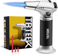 TBTEEK Butane Torch, Kitchen Torch Cooking Torch with Safety Lock & Adjustable Flame for Cooking, BBQ, Baking, Brulee, Creme, DIY Soldering(Butane Not Included)