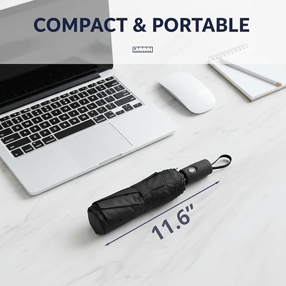 Mr. Pen- Windproof Travel Umbrella, Automatic Umbrellas for Rain, Compact