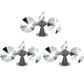 OFFO 3 PCS Bird Scare Reflective Device, Bird Reflector with Plastic Base for Outside, Keep Pigeon Woodpeckers and Sparrows Away for Outdoor Boats Roofs Gardens