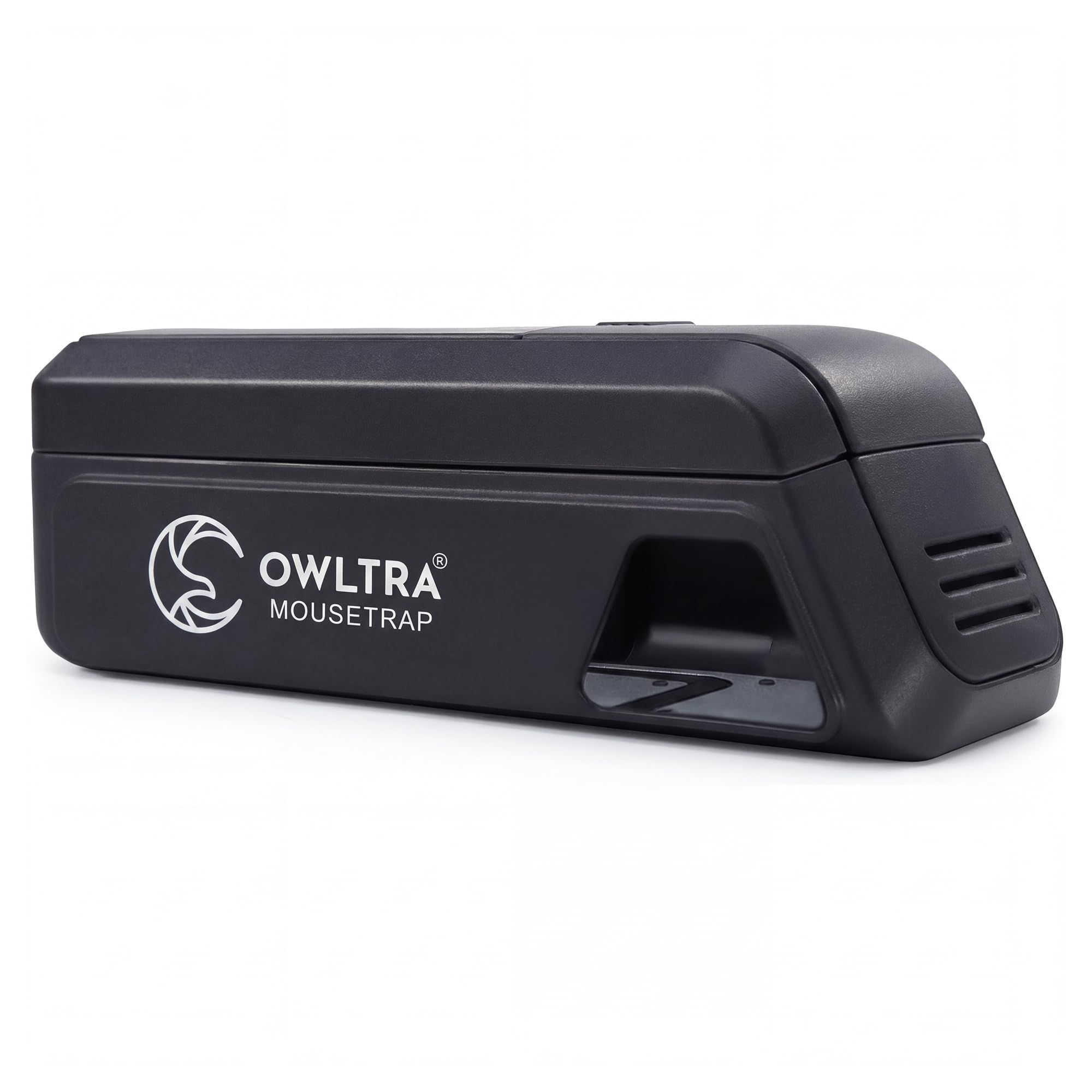 OWLTRA Indoor Electric Mouse Trap, Instant Eliminate Rodent Zapper with Pet Safe Trigger, Black, Small