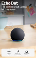 Echo Dot (newest model) - Vibrant sounding speaker, Designed for Alexa+, Great for bedrooms, dining rooms and offices, Charcoal