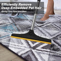 B-Land Carpet Rake for Pet Hair Removal, Reusable Pet Hair Remover with 60” Adjustable Long Handle, Carpet Scraper Broom Dog Cat Hair Remover Tool Fur Sweeper for Rugs, Mats