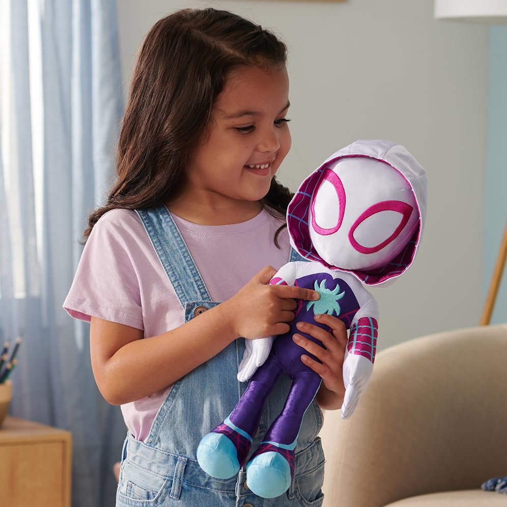 Marvel’s Spidey and His Amazing Friends - My Friend Ghost-Spider 16” Plush with Sounds - Superhero Toys for Kids 3 and Up
