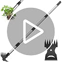 Weed Puller Tool with Long Handle 2-in-1 Garden Hoe and Weed Rake | Adjustable Length Weeding Tool, Heavy Duty Weed Remover, Hoe Garden Tools for Weeding, Home Gardens, Lawns, Patio, Yards