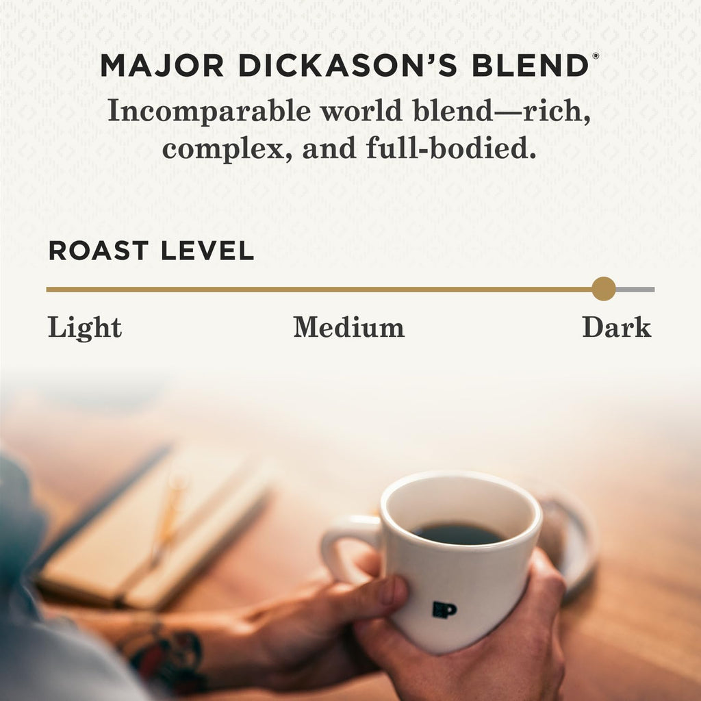 Peet's Coffee, Dark Roast Keurig K-Cup Pods - Major Dickason's Blend 75 Count (1 Box of 75 Pods)