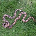 2Pcs Realistic Fake Snakes Toy Lifelike Rubber Rattlesnake Snake -to Keep Birds Away- Garden Plastic Scare Birds for Prank Stuff or Halloween Decorations Props