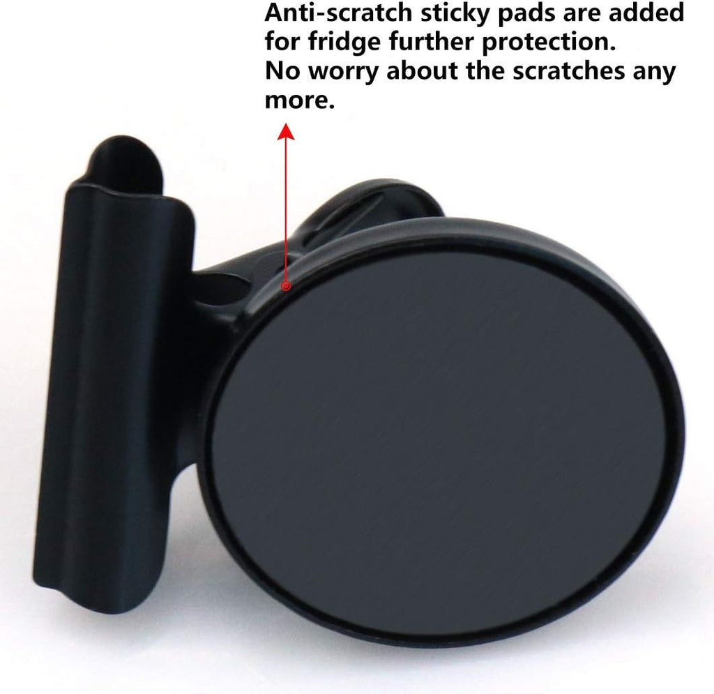 Grtard 12 Pack Magnetic Clips, Fridge Magnets Refrigerator Magnets, Strong Magnetic Clips Heavy Duty, Whiteboard Magnet Clip for Office Home Classroom Organization Kitchen Accessories Black