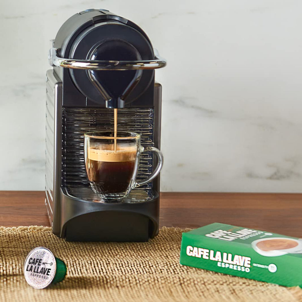 Cafe La Llave Latin Style Espresso Pods, Dark Roast, Compatible with Nespresso Original Line, 40 Count Aluminum Capsules