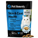 Cat Skin & Coat Health Chews – Crunchy & Creamy Treats with Omegas, Vitamin C & E, Biotin – Soothes Itchy, Dry Skin, Reduces Shedding & Promotes a Shiny Coat – Cat Vitamins (Chicken 30-Day Supply)