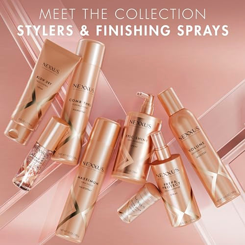Nexxus Styling Spray Comb Thru Finish Flexible Hold Hairspray Powered by STYLEPROTECT Technology 10 oz
