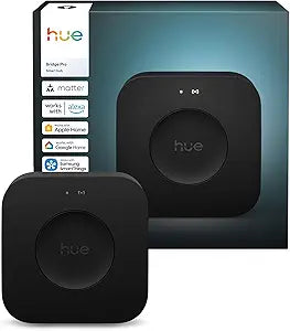 Philips Hue Bridge Pro, Smart Lighting Hub, Wireless, Advanced Encryption, Supports 150+ Lights & 50+ Accessories, Hue Bridge System Works with Apple Home, Alexa, Google, Samsung SmartThings