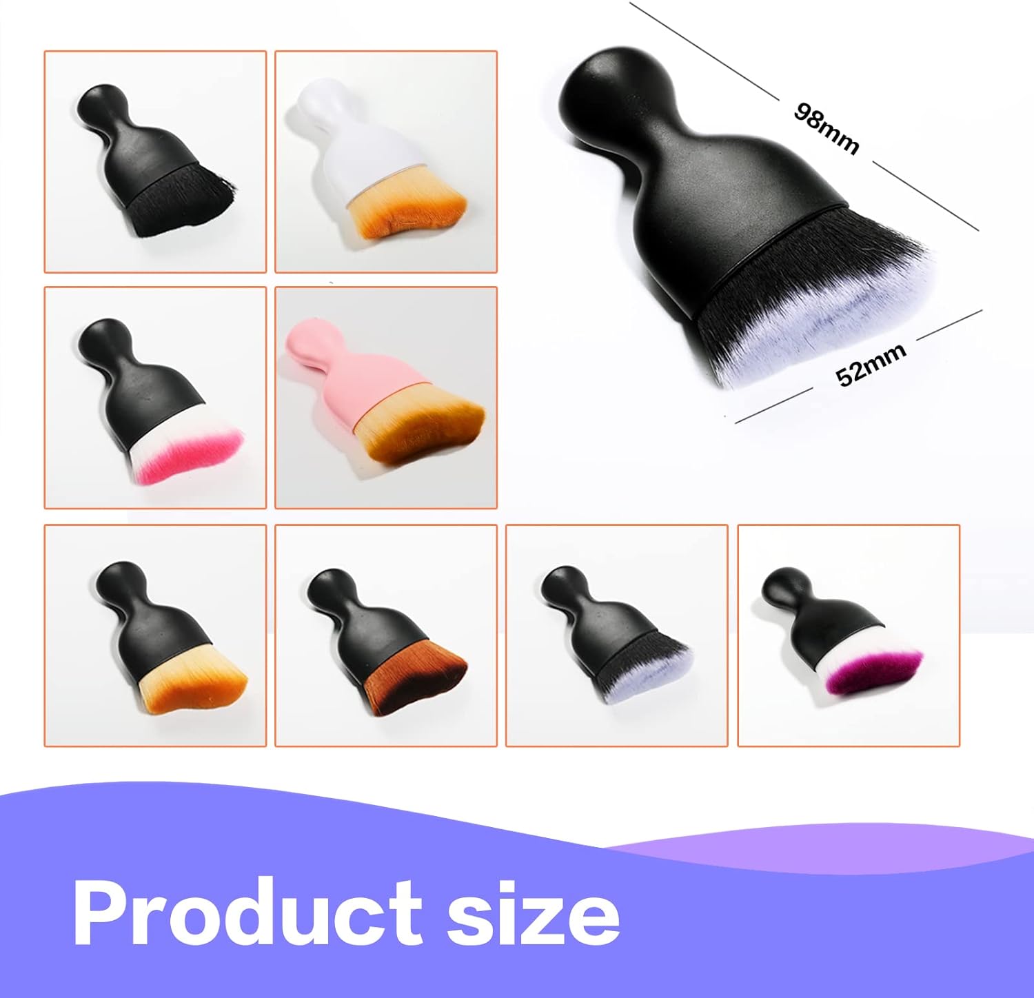 Car Interior Detailing Brush,Soft Bristle Cleaning Brush Car Detailing Brush Dusting Brush,Car Interior Cleaning Tool,Auto Detail Brush Car Dash Duster Brush (Black)