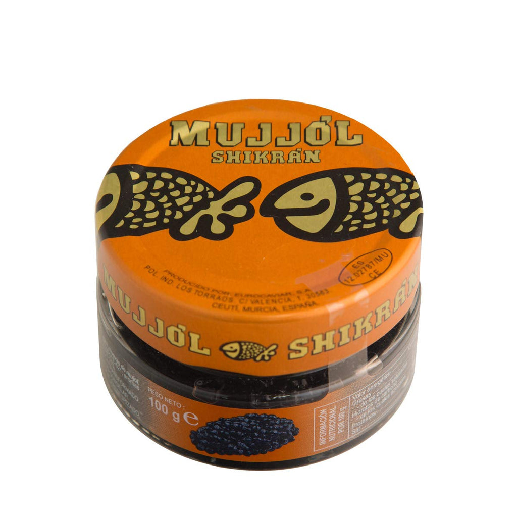 Eurocaviar - Shikran - Sampler pack: 4 x 0.88 oz Mullet Roe Black Caviar Pearls + Mullet Roe Red Caviar Pearls + Smoked Salmon Caviar Pearls + Anchovies Caviar Pearls [Premium Caviar Alternative]