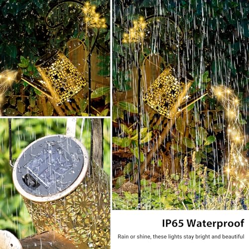 Solar Watering Can Light, Solar Outdoor Decorative,Garden Decor Lights | for Yard Patio Lawn Pathway Landscape, IP65 Waterproof, Garden Gifts for Mom, Grandma Women Birthday