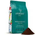 Lifeboost Coffee Ground Medium Roast Coffee - Low Acid Single Origin USDA Organic Coffee - Non-GMO Ground Coffee Third Party Tested For Mycotoxins & Pesticides - 12 Ounces