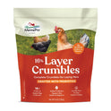 Manna Pro Chicken Feed, 16% Protein Layer Crumbles with Probiotics for Digestive Health, Complete Feed for Laying Hens to Support Egg Production, Nutrient-Rich Chicken Food, Made in USA, 8 lb Bag
