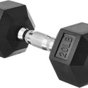 Basics Rubber Hex Dumbbell Hand Weight