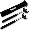 2 Pack Portable Extendable Back Scratcher, Kuvvfe Stainless Steel Telescoping Back Scratcher with Beautiful Present Packaging