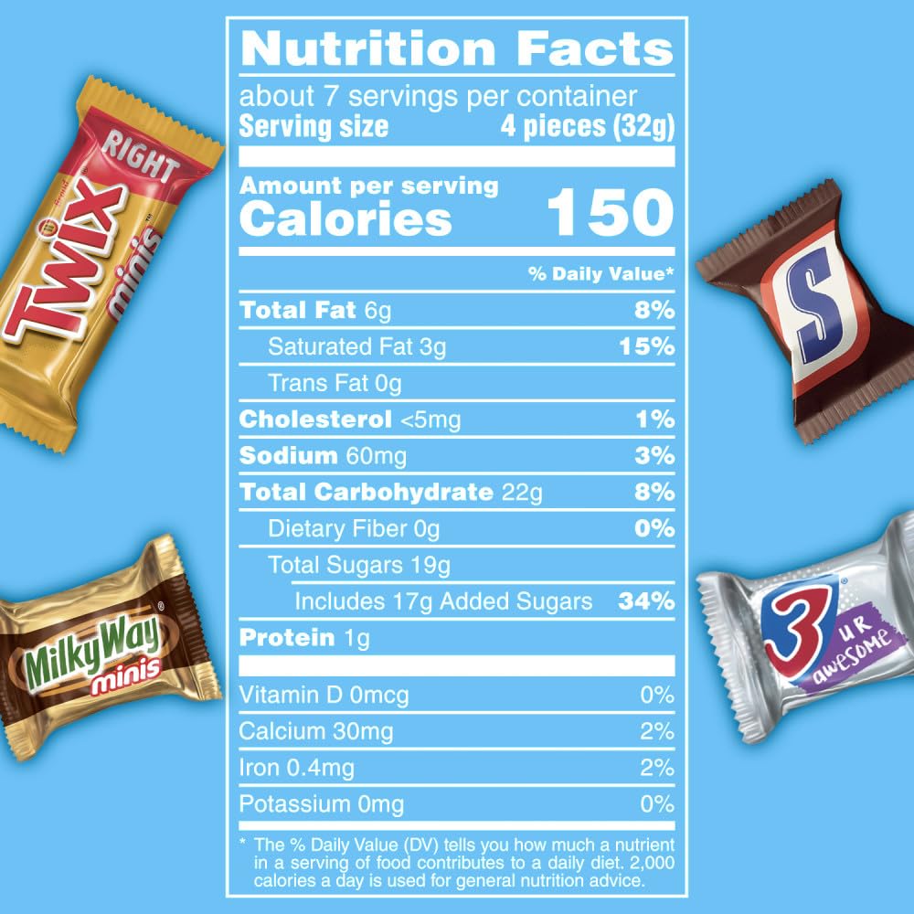 SNICKERS, TWIX, MILKY WAY and 3 MUSKETEERS Winter Sports Individually Wrapped Chocolate Candy Bars Variety Pack, Sharing Size, 8.31 Oz Bulk Bag