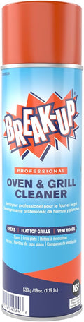Diversey CBD991206 Break Up Professional Oven & Grill Cleaner, Heavy Duty Spray Removes Baked on Grease, Aerosol, 19-Ounce