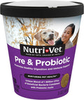 Nutri-Vet Pre & Probiotics for Dogs, Digestive Support, Upset Stomach, Puppy Probiotic, Pet Vitamins and Supplements, Dog Probiotics, Liver & Cheese Flavor, 120 Soft Chews