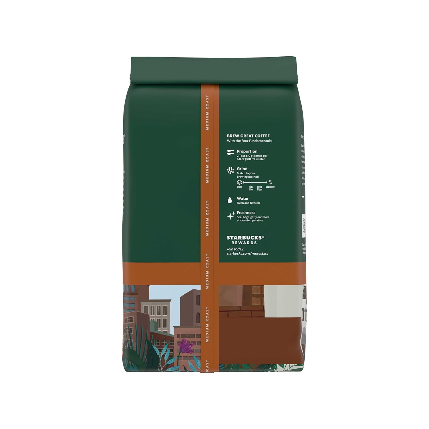 Starbucks Whole Coffee Beans, Medium Roast Hot or Iced Coffee, Pike Place Roast, 28 oz