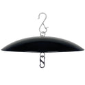 13" Bird Feeder Rain Guard, Hummingbird Feeders Shade Dome Cover, Hanging Baffle for Bird Feeder Pole,Smart Birds Feeder Umbrella (Black), 1 Pack